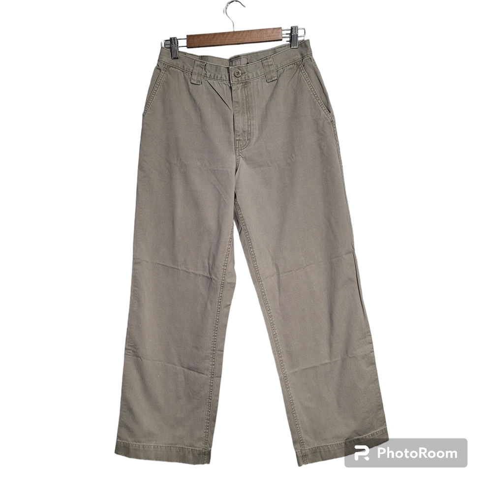 J. Crew Wide Leg High Rise Khaki Pants size 10